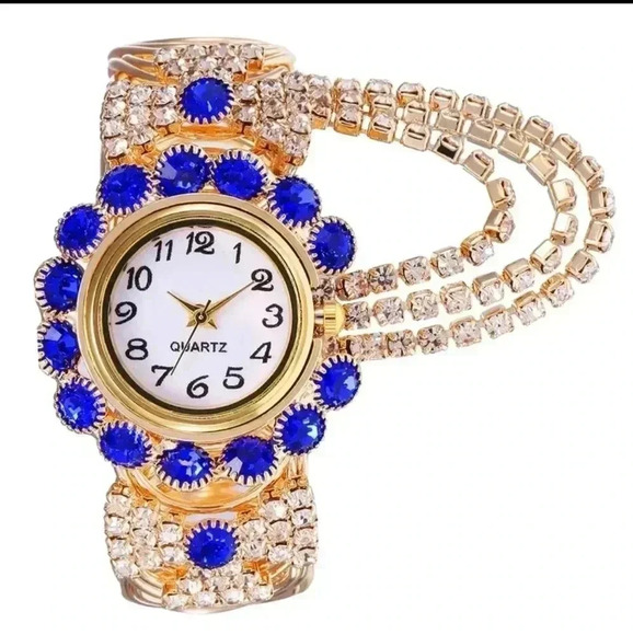 Watch Creative Alloy Bracelet Quartz Watch Fashion Fringe Digital Watch NWT - Picture 1 of 5